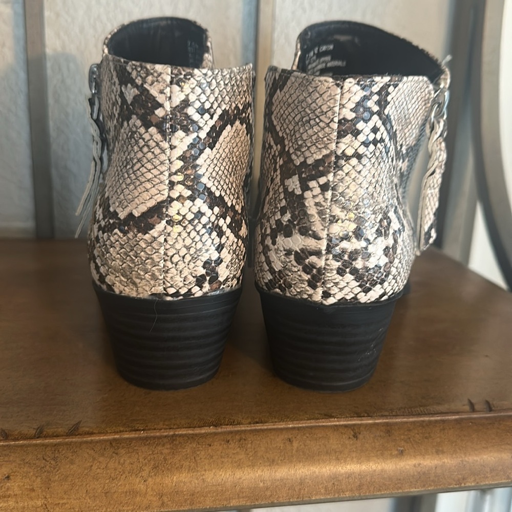 New! Snakeskin Ankle Boots - Picture 8 of 12